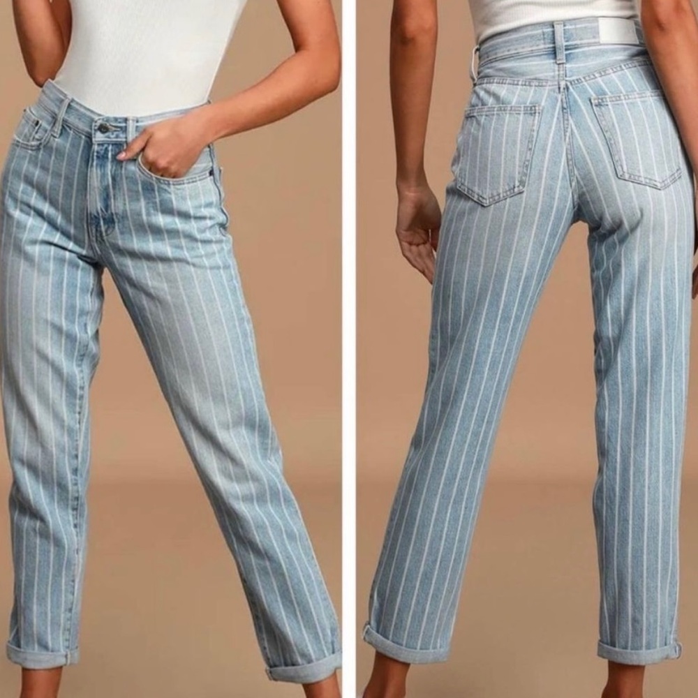 Pistola Presley Light Wash Striped Jeans